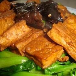 菜膽香菇燒豆腐 菜膽香菇燒豆腐