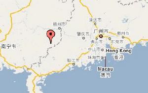 （圖）大隆鎮在廣西壯族自治區內位置