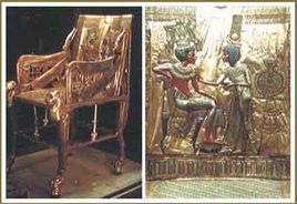 圖坦卡蒙王座浮雕