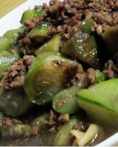 肉末燴絲瓜 肉末燴絲瓜