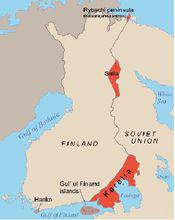 芬蘭喪失的領土