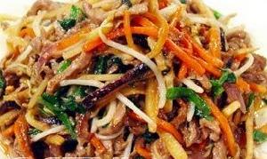 韭菜銀芽燴牛肉