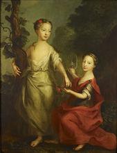 卡羅琳王后的兩個大女兒，安妮與艾米莉
