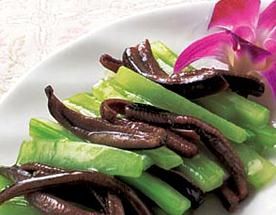 翠衣芹菜炒鱔肉 翠衣芹菜炒鱔肉