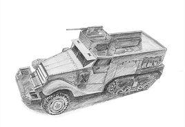 德國Sdkfz251半履帶式裝甲輸送車 德國Sdkfz251半履帶式裝甲輸送車