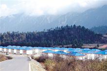 2017年4月重建後的吉隆鎮瑪嘎村