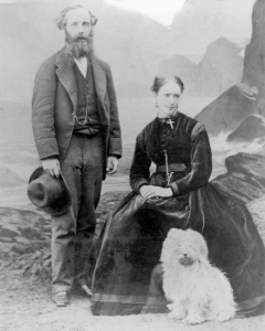 詹姆斯·克拉克·麥克斯韋和他的妻子。