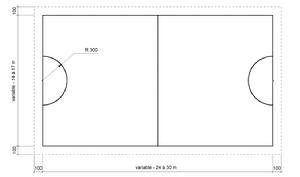 （圖）六/七人制巧固球比賽場地