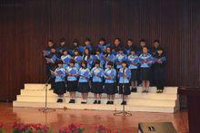 國學社員在讀書月開幕式誦讀《少年中國說》