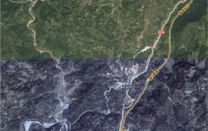 貫嶺鎮衛星地圖