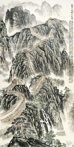 《萬里長城盡朝暉》