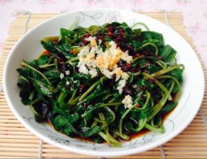 涼拌通菜葉 涼拌通菜葉