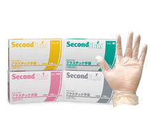 無粉白色透明PVC手套1209