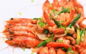 杏仁蘆筍蝦 杏仁蘆筍蝦