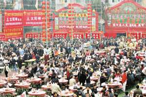 下沙村“大盆菜”文化去年被評為省級非物質文化遺產保護項目