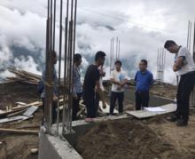 2017年8月3人珠村阿珍拉果安置點第二平台地基一角