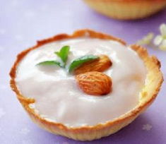 優酪乳杏仁蛋黃撻 優酪乳杏仁蛋黃撻