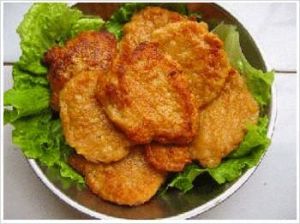 油煎蝦花餅 油煎蝦花餅