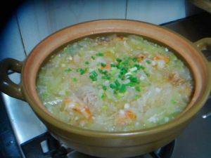 節瓜蝦米冬粉煲