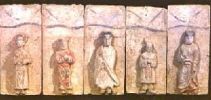 新絳寨里村元墓雜劇磚雕 新絳寨里村元墓雜劇磚雕