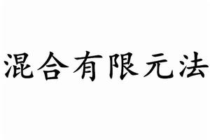 混合有限元法 混合有限元法