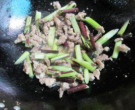苔菜炒肉 苔菜炒肉