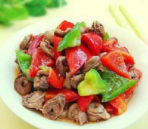 彩椒炒雞心 彩椒炒雞心
