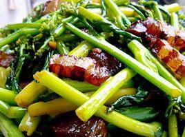 臘肉炒菜心 臘肉炒菜心