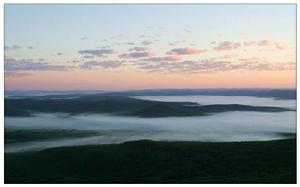 保護區風光濕地霧海