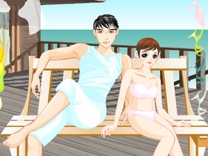 夏涼休閒情侶 夏涼休閒情侶