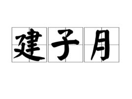 建子月 建子月