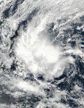 熱帶風暴三巴 衛星雲圖