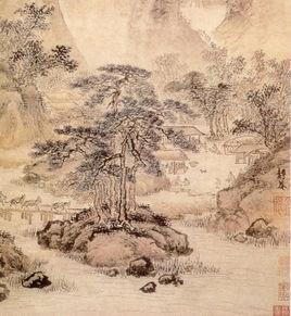 關山行旅圖[明代戴進畫作]