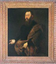 穿皮衣的紳士肖像&