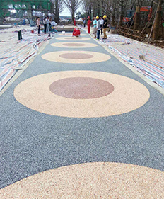 聚氨酯基透水路面