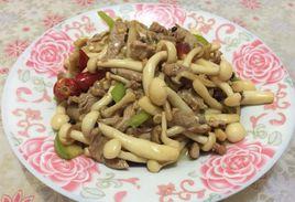 蟹味菇炒肉 蟹味菇炒肉