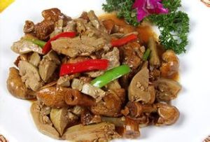 大蒜炒鴨肝 大蒜炒鴨肝