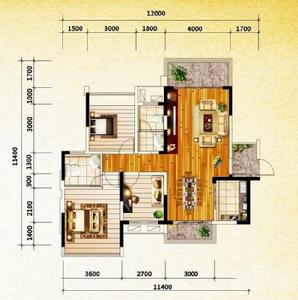 新里程瀟湘名城3室2廳2衛1廚117.16㎡