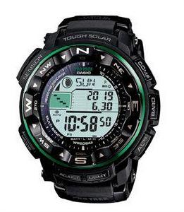 卡西歐指南針手錶PRW-2500-1B男士光動能表