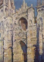 莫奈作品《魯昂大教堂的西門》