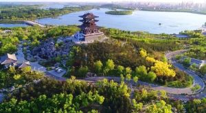 2016唐山世界園藝博覽會龍山鳥瞰實景圖