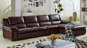 利豪&middot;唯美黃牛頭層真皮沙發