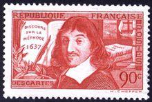 法國郵票上的笛卡兒