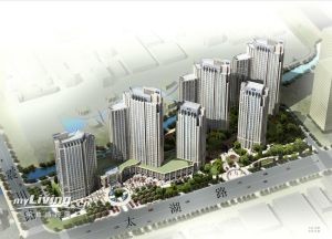 中冶昆庭 小區圖（晨曦水上公園旁夜景）