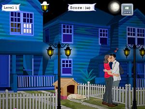 小情侶夜間約會