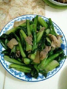 牛肉炒菜心 牛肉炒菜心