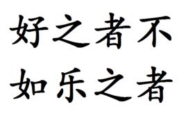 好之者不如樂之者 好之者不如樂之者