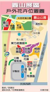2010台北國際花卉博覽會展區位置圖