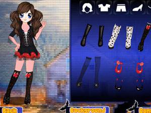 打扮萬聖節女孩 打扮萬聖節女孩