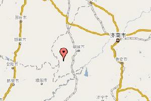 （圖）王奉鎮在山東省內位置